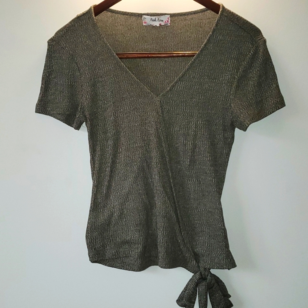 🫒 Pink Rose Olive Top